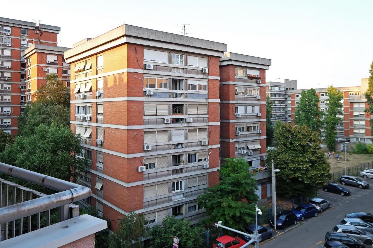 Sky City View Apartment & Big Terrace Belgrad Exteriör bild
